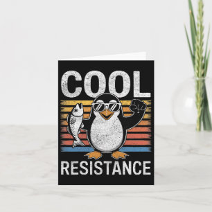 Carte Résistance Cool subtile Tarifs de pingouin protest