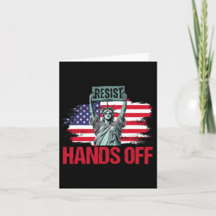 Carte Résiste Statue De La Liberté Mains Hors Prot