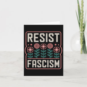 Carte Résister à la protestation contre le fascisme Trum