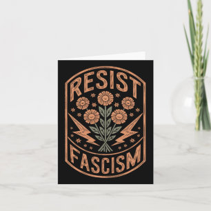 Carte Résister à la protestation contre le fascisme Trum