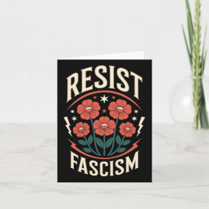 Carte Résister à la protestation contre le fascisme Trum