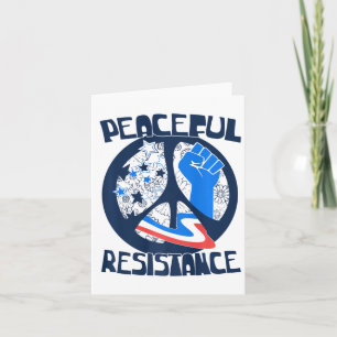 Carte Résister à la résistance pacifique contre Trump Te