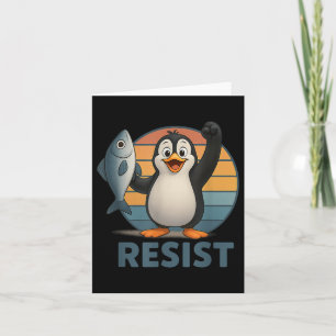 Carte Résister À L'Activisme Des Penguins De Pingouin Ma
