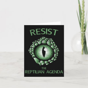 Carte Résister À L'Agenda Reptile Théorie Conspirationni