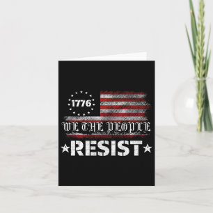Carte Résister À Trump Manifester Contre Le Drapeau Poli
