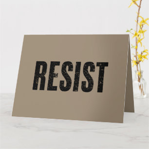 Carte Résister à Trump Protestation anti-Trump Anti Poli