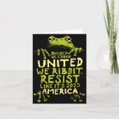 Carte Résister Grenouille Mignon Drôle  (Devant)