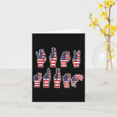 Carte Résister subtilement à la 4 juillet de langue des  (Fleur jaune)