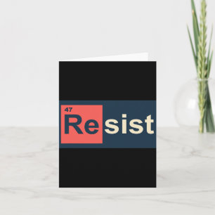 Carte Résistez à 47 tables périodiques anti-Trump