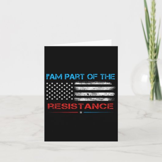 Carte Résistez À Ce Que Je Fasse Partie De La Résistance (Devant)