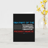 Carte Résistez À Ce Que Je Fasse Partie De La Résistance (Fleur jaune)