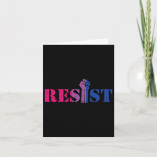 Carte Résistez À La Manifestation De Poing Soulevée Lgbt