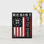 Carte Résistez À La Manifestation Nous Le Peuple 8647 86 (Fleur jaune)