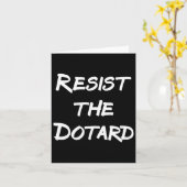 Carte Résistez Au Dotard (Fleur jaune)