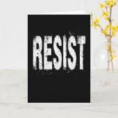 Carte Résistez au protest politique 3  (Fleur jaune)