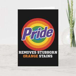Carte Résistez Trump Enlevez Taches Orange Tenaces Fiert