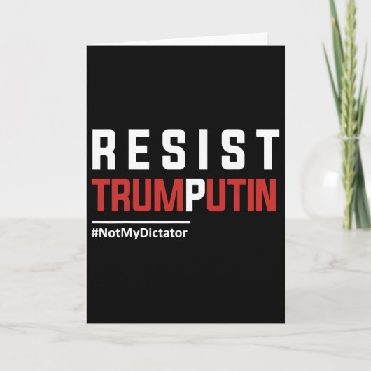 Carte Résistez Trump Poutine (Devant)