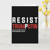 Carte Résistez Trump Poutine (Fleur jaune)
