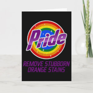 Carte Résistez Trump Supprimez les taches orange tenaces
