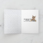 Carte Résolution du chat tigré pour le Nouvel An (Intérieur)