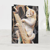 Carte Resonant Whiskers – Surreal Cat Greeting Card (Dos)