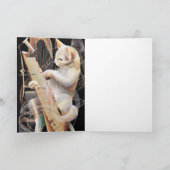 Carte Resonant Whiskers – Surreal Cat Greeting Card (Intérieur)