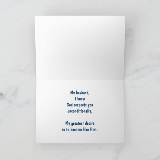 Carte Respect sans conditions (Intérieur)