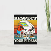 Carte Respect Your Elders Gaming Control 80s Retro Funny (Devant)