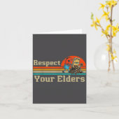 Carte Respect Your Elders Retro Gaming Funny Gamer Contr (Fleur jaune)