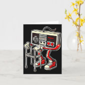 Carte Respect Your Elders Retro Gaming Funny Gamer Contr (Fleur jaune)