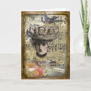 Carte respected Vintage Woman