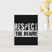 Carte Respecter La Barbe (Fleur jaune)