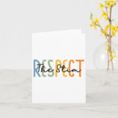 Carte Respecter Le Stim Enseignant De L'Éducation Spécia (Fleur jaune)