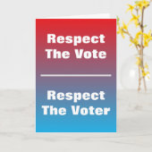 Carte Respecter le vote et l'électeur (Fleur jaune)