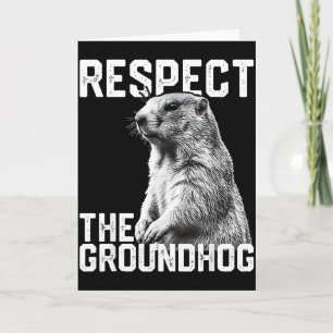 Carte Respectez la marmotte drôle de jour de la marmotte