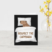 Carte Respectez Le Capybara Pyjama De Nuit De Sommeil Of (Fleur jaune)