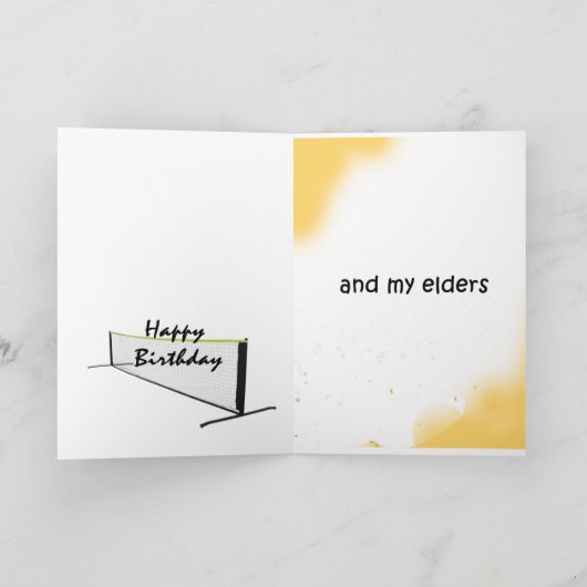 Carte Respectez le Net Pickleball (Intérieur)