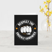 Carte Respectez Le Sandwich Knuckle (Fleur jaune)