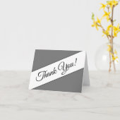 Carte Respectueux et élégant "Merci" ! (Fleur jaune)