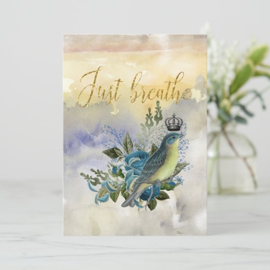 Carte Respire le collage (Debout devant)