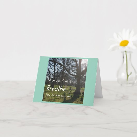 Carte Respirez (Petite plante)