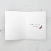 Carte Respirez la fleur et le papillon de marguerite (Intérieur)