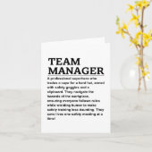 Carte Responsable de l'équipe (Fleur jaune)