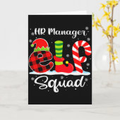 Carte Responsable RH Elfes Équipe Noël Recruteur Corresp (Fleur jaune)