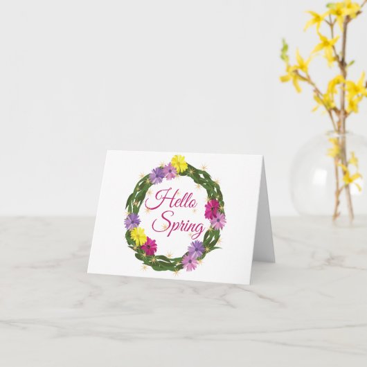 Carte Ressort (Fleur jaune)