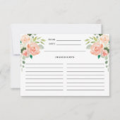 Carte Ressort de l'aquarelle de printemps de couleur flo (Devant)