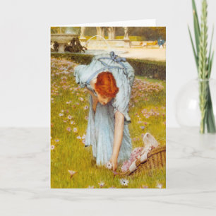 Carte Ressort de Lawrence Alma Tadema dans le jardin