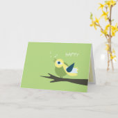 Carte Ressort heureux (Fleur jaune)