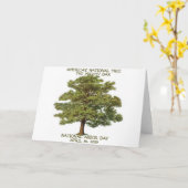 CARTE RESSORTISSANT DE JOURNÉE DE L'ARBRE (Fleur jaune)