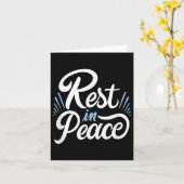 Carte Rest In Peace Humor And Motivation To Keep Pushing (Fleur jaune)